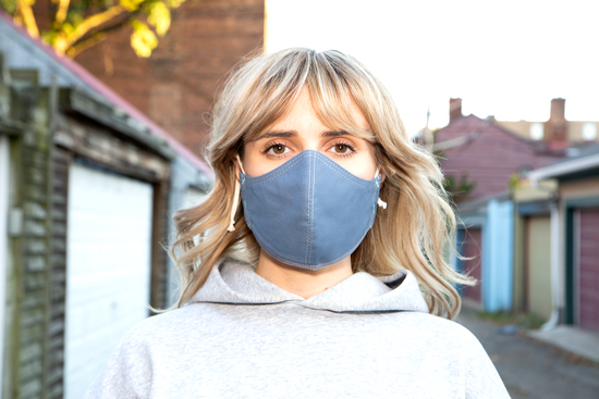 Face Mask - cornflower blue