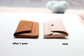 The Phone Wallet - Veg Tan leather