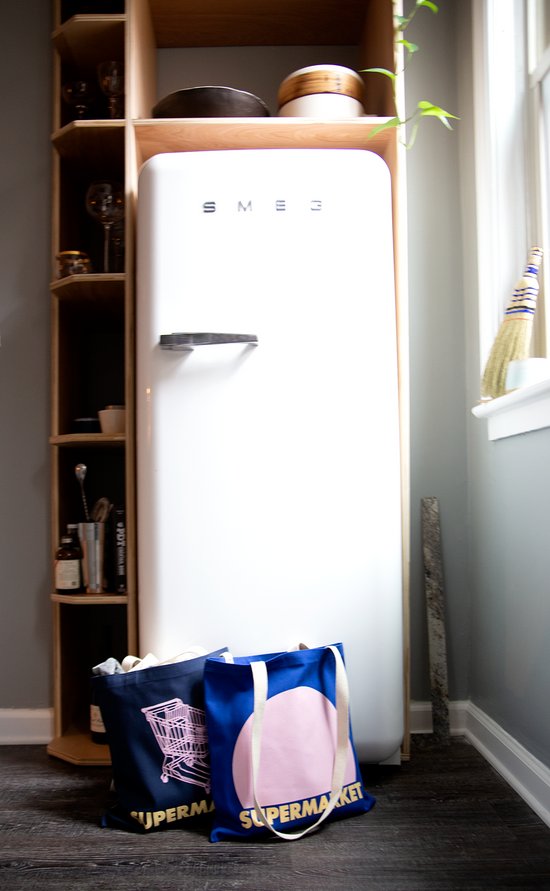 SUPERMARKET TOTE - royal bubble