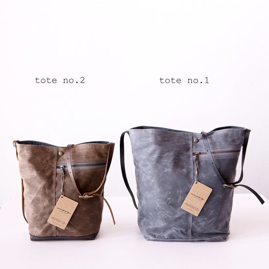 Tote no. 1 and no. 2