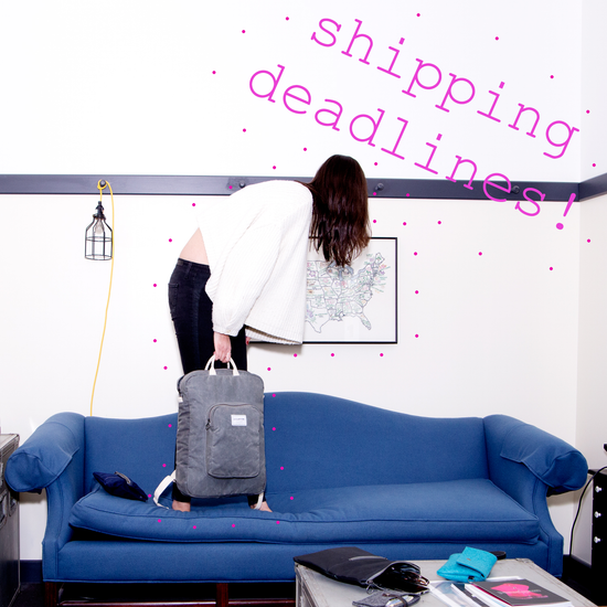 HOLIDAY SHIPPING DEADLINES