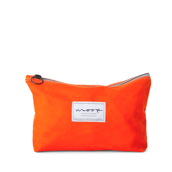 Tiny Zip Pouch - large - ORANGE CRUSH