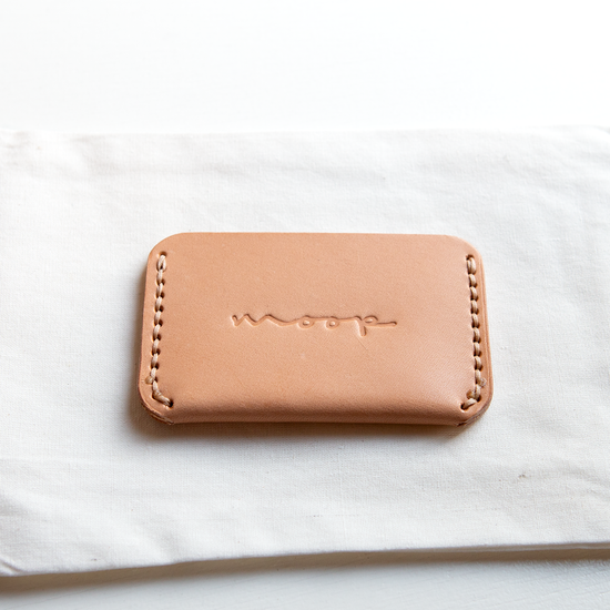 Veg Tan Leather Card Wallet