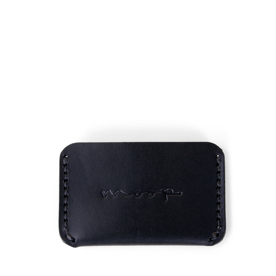 Black Leather Card Wallet