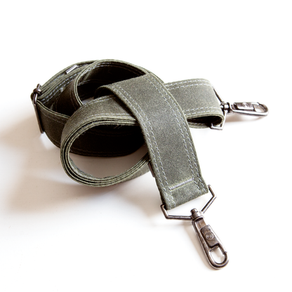 Waxed Canvas Adjustable Removable Strap - 1.5" wide