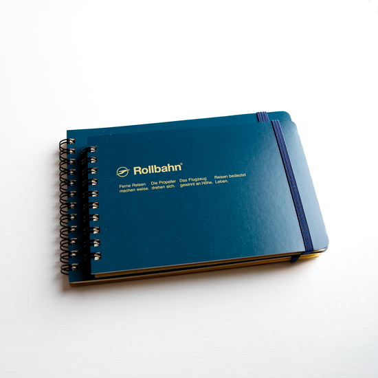 Rollbahn spiral notebook - Prussian Blue