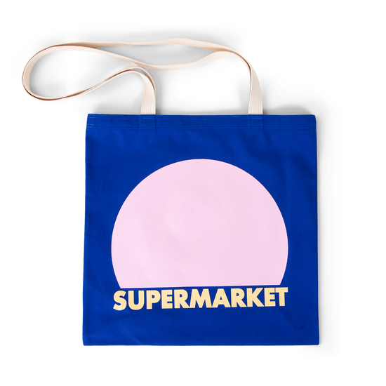 SUPERMARKET TOTE - royal bubble